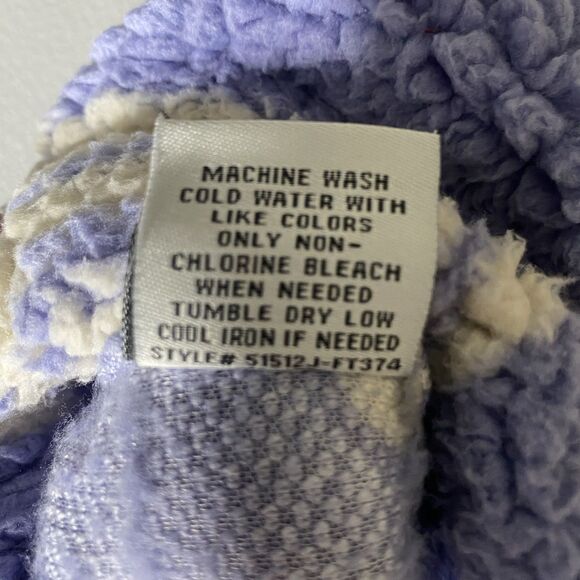 CALI 1850 Jogger Sherpa Fleece Floral Lounge Sweatpants Hippie Womens XS Purple - Picture 8 of 9